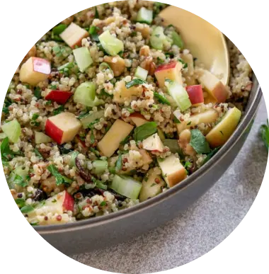 Apple and Pinto Beans Quinoa Salad