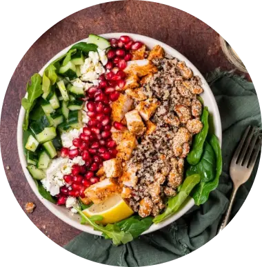 Chicken, Pomegranate and Walnut Salad