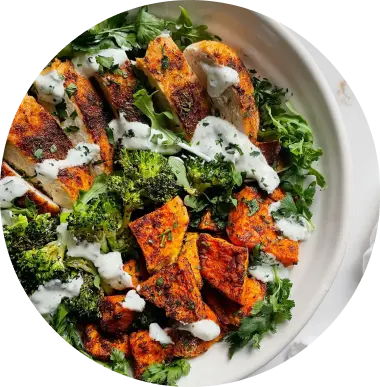 Broccoli, Chicken and Sweet Potato Sauté