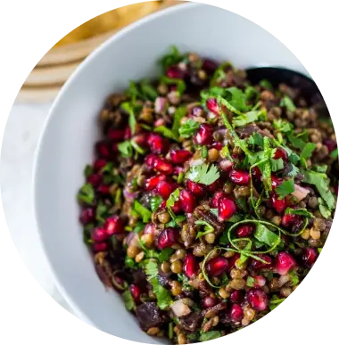 Lentil Salad with Pomegranate