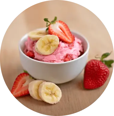 Strawberry and Banana Ice Cream