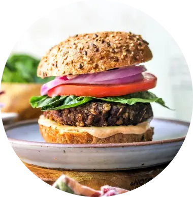 Vegetable Hamburger with Quinoa