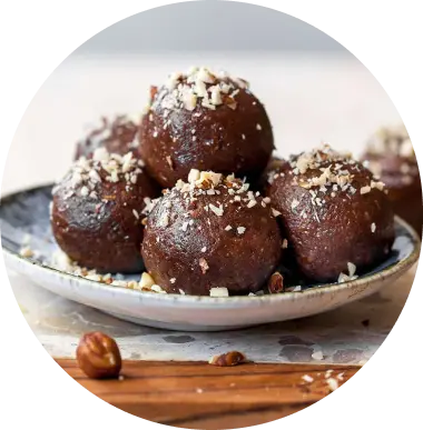 Hazelnut and Cocoa Energy Balls