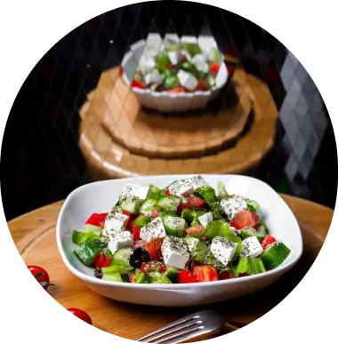 Zucchini, Goat Cheese and Nut Salad