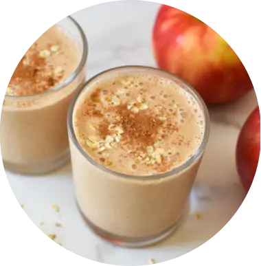 Oatmeal, Apple and Peanut Butter Smoothie