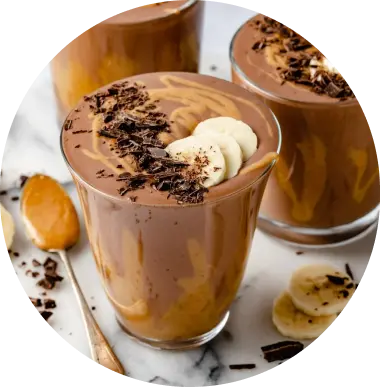 Cocoa, Banana and Peanut Butter Shake