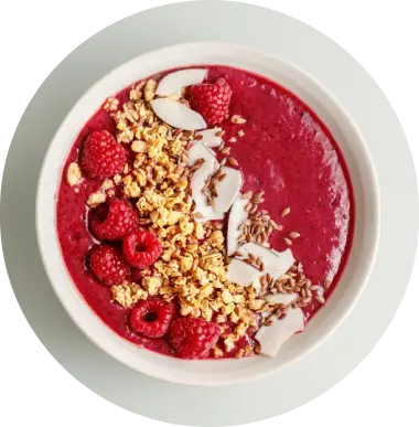 Raspberry, Oatmeal and Chia Bowl
