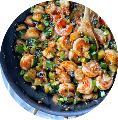 Jumbo Shrimp and Zucchini Rice